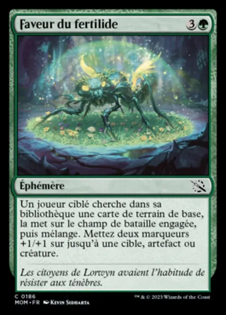 Faveur du fertilide, carte Magic MOM 186 — extension L'invasion des machines