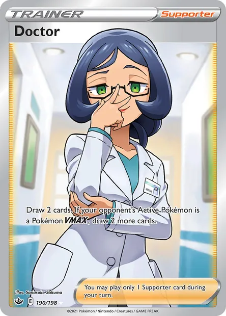 Doctor, Pokémon card CRE 190 — Chilling Reign set