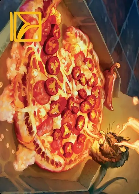 Spicy Oatmeal Pizza // Spicy Oatmeal Pizza, carte Magic ATMT 11 — extension Teenage Mutant Ninja Turtles Art Series