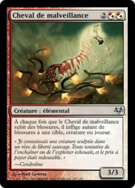 Cheval de malveillance, carte Magic EVE 147 — extension Coucheciel