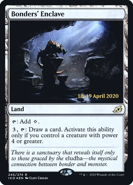 Enclave des brideurs, carte Magic PIKO 245s — extension Ikoria: Lair of Behemoths Promos