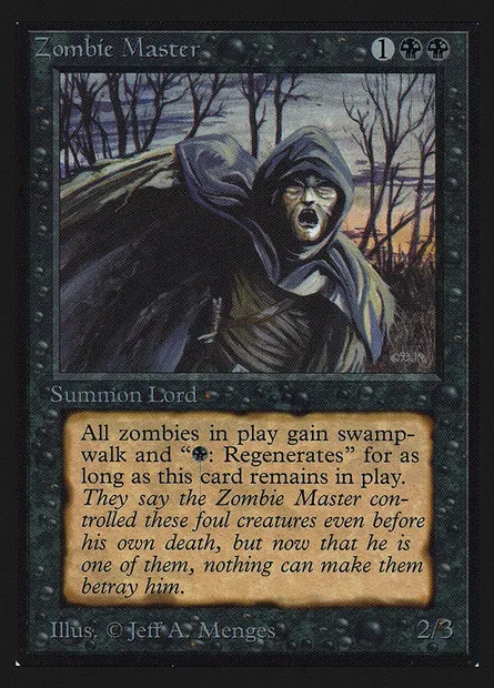 Zombie Master, Magic card CEI 138 — Intl. Collectors' Edition set