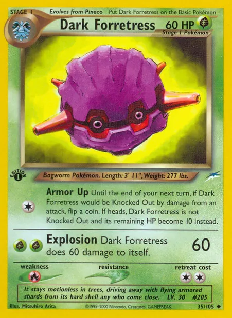 Dark Forretress, Pokémon card NDE 35 — Neo Destiny set