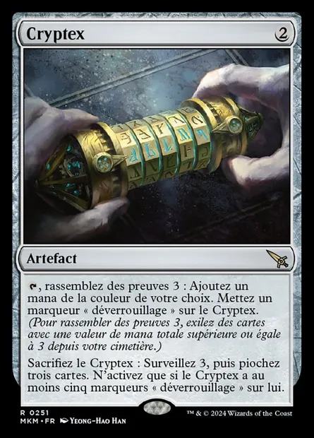 Cryptex, carte Magic MKM 251 — extension Murders at Karlov Manor