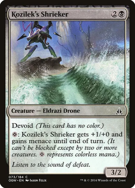 Kozilek's Shrieker, Magic card OGW 73 — Oath of the Gatewatch set