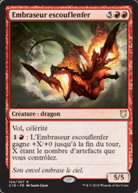 Embraseur escouflenfer, carte Magic C18 124 — extension Commander 2018