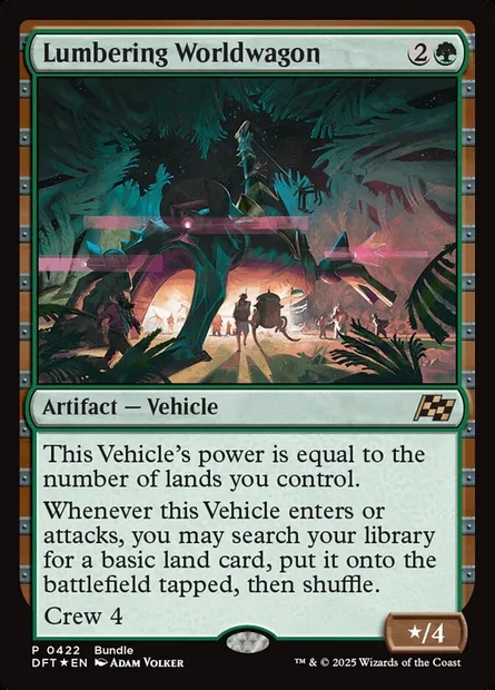 Lumbering Worldwagon, Magic card DFT 422 — Aetherdrift set