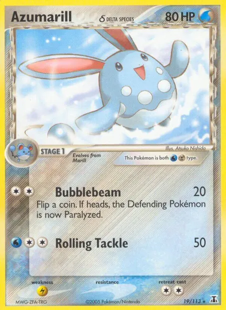 Azumarill δ, Pokémon card DS 19 — Delta Species set
