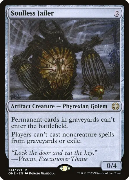 Soulless Jailer, Magic card ONE 241 — Phyrexia: All Will Be One set