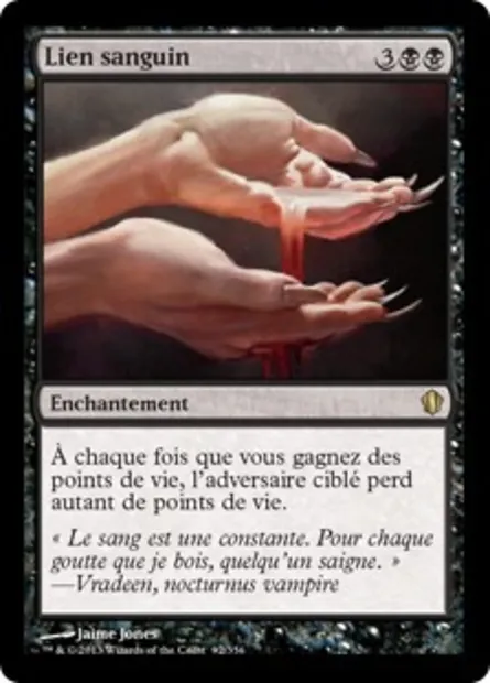 Lien sanguin, carte Magic C13 92 — extension Commander 2013