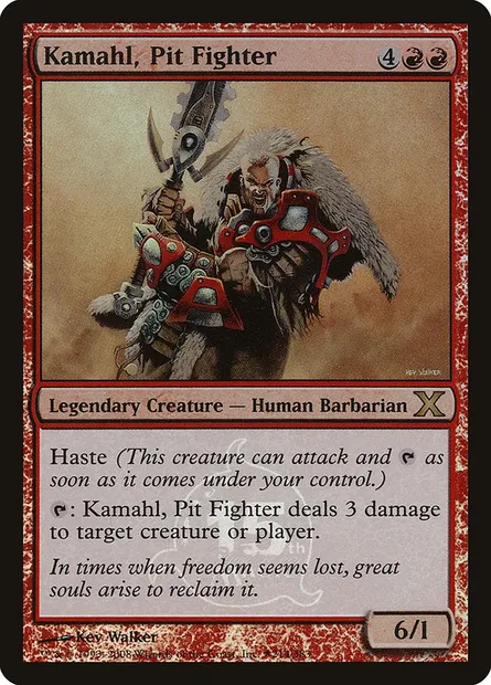 Kamahl, Pit Fighter, Magic card P15A 2 — 15th Anniversary Cards set