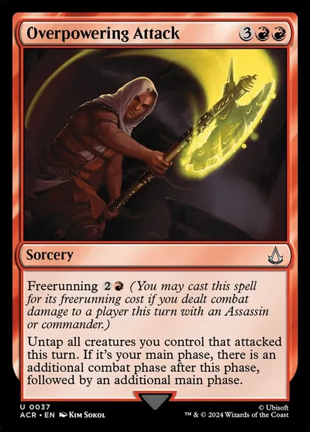 Overpowering Attack, Magic card ACR 37 — Assassin's Creed set
