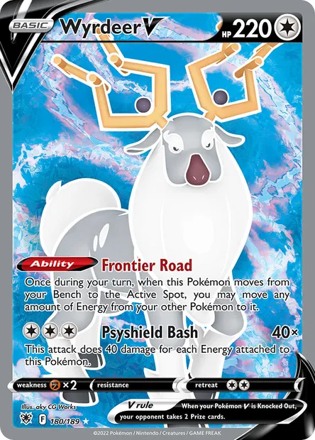 Wyrdeer V, Pokémon card ASR 180 — Astral Radiance set