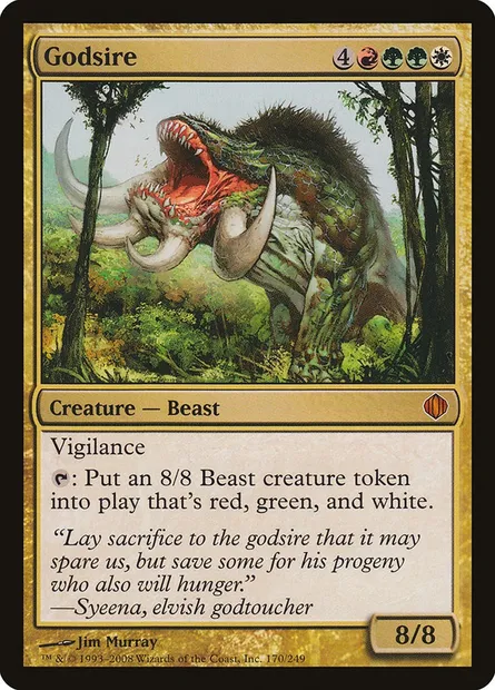 Godsire, Magic card ALA 170 — Shards of Alara set