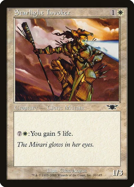 Starlight Invoker, Magic card LGN 20 — Legions set