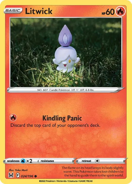 Litwick, Pokémon card LOR 024 — Lost Origin set