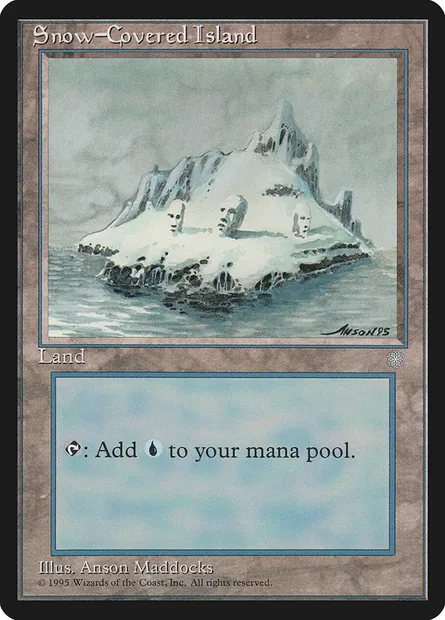 Ile enneigée, carte Magic ICE 371 — extension Ere Glaciaire