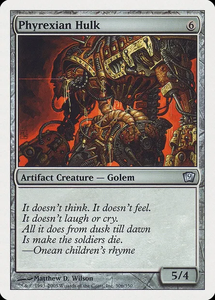 Phyrexian Hulk, Magic card 9ED 306 — Ninth Edition set