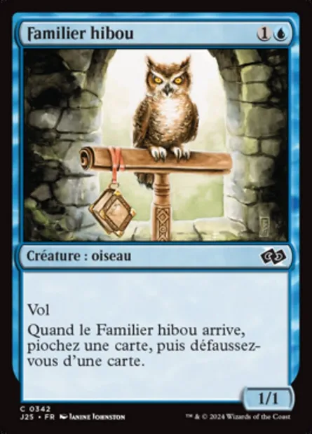 Familier hibou, carte Magic J25 342 — extension Foundations Jumpstart