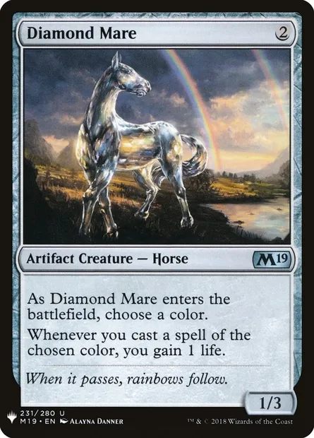 Diamond Mare, Magic card PLST M19-231 — The List set