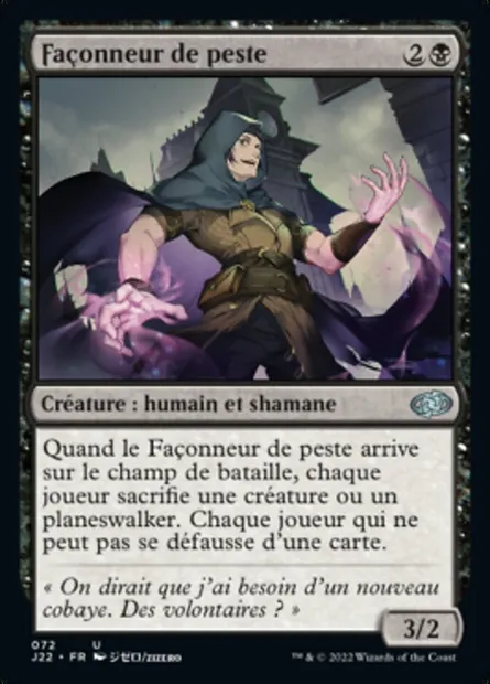 Façonneur de peste, carte Magic J22 72 — extension Jumpstart 2022