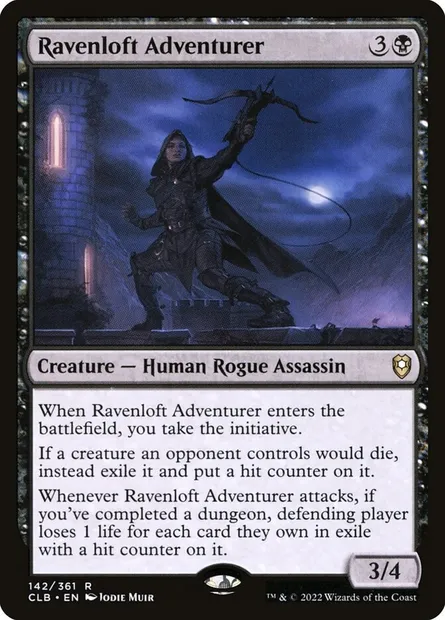 Ravenloft Adventurer, Magic card CLB 142 — Commander Legends: Battle for Baldur's Gate set