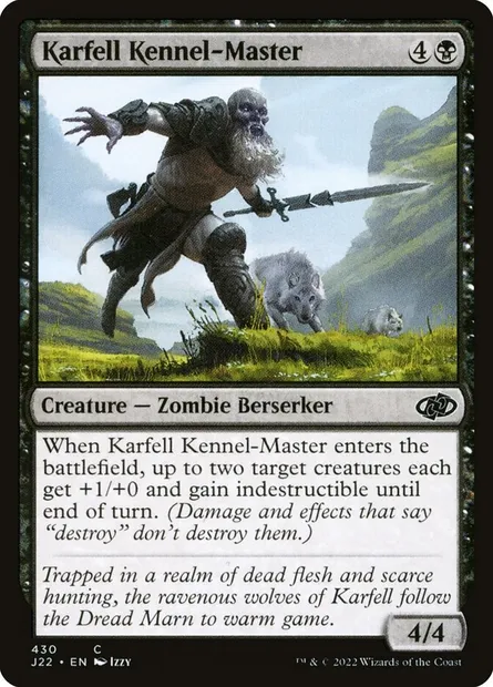 Karfell Kennel-Master, Magic card J22 430 — Jumpstart 2022 set