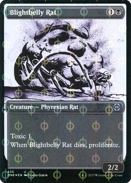 Blightbelly Rat, Magic card ONE 435 — Phyrexia: All Will Be One set