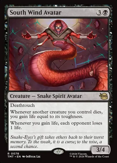 South Wind Avatar, Magic card TMT 78 — Teenage Mutant Ninja Turtles set