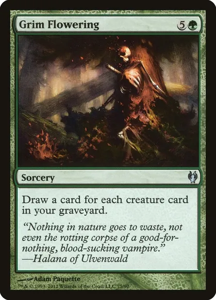 Sinistre floraison, carte Magic DDJ 75 — extension Duel Decks: Izzet vs. Golgari