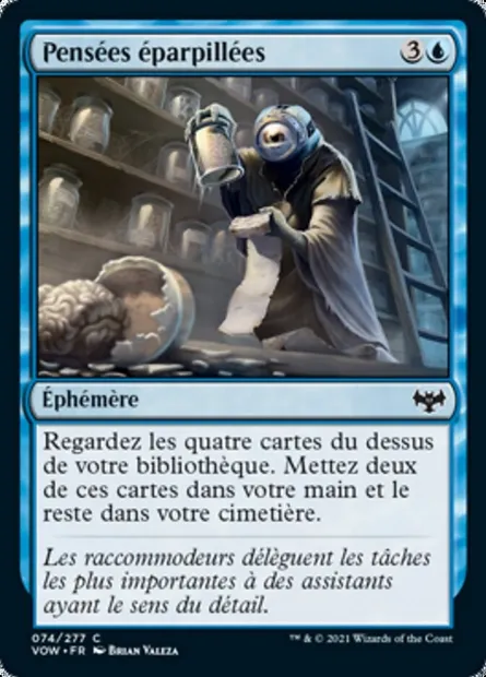 Pensées éparpillées, carte Magic VOW 74 — extension Innistrad : noce écarlate