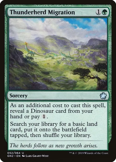 Thunderherd Migration, Magic card GN2 52 — Game Night 2019 set
