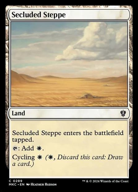 Secluded Steppe, Magic card MKC 289 — Murders at Karlov Manor Commander set