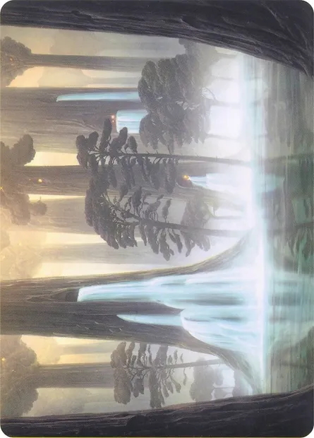 Waterlogged Grove // Waterlogged Grove, carte Magic AMH1 52 — extension Modern Horizons Art Series