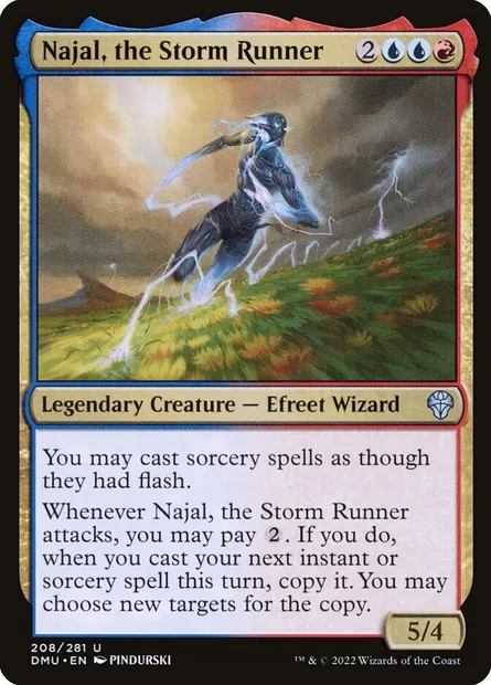 Najal, the Storm Runner, Magic card DMU 208 — Dominaria United set