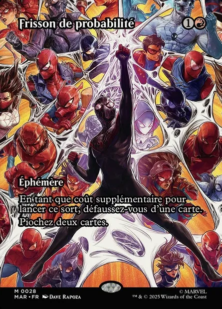 Frisson de probabilité, carte Magic MAR 28 — extension Marvel Universe