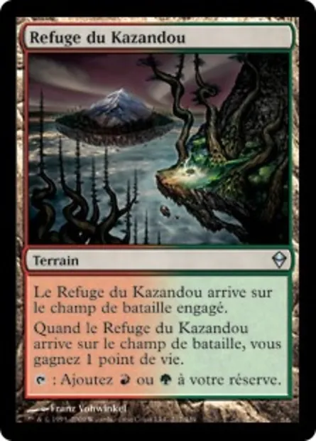 Refuge du Kazandou, carte Magic ZEN 217 — extension Zendikar
