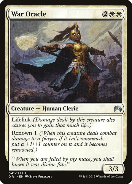 War Oracle, Magic card ORI 41 — Magic Origins set
