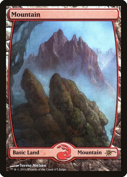 Mountain, Magic card J14 4★ — Judge Gift Cards 2014 set