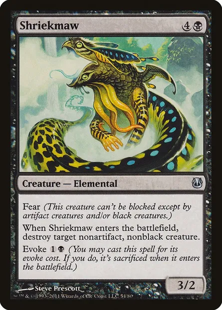 Shriekmaw, Magic card DDH 54 — Duel Decks: Ajani vs. Nicol Bolas set