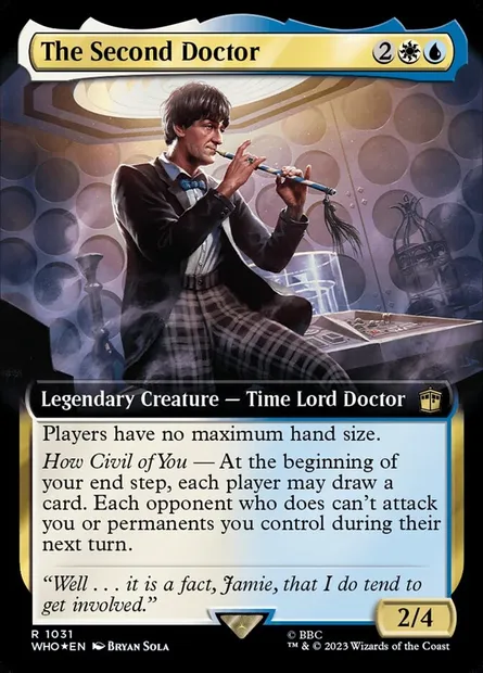 The Second Doctor, Magic card WHO 1031 — Doctor Who set