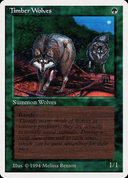 Loups des forêts, carte Magic SUM 219 — extension Summer Magic / Edgar