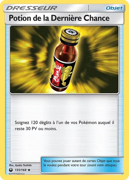 Potion de la Dernière Chance, carte Pokémon CES 135 — extension Tempête Céleste