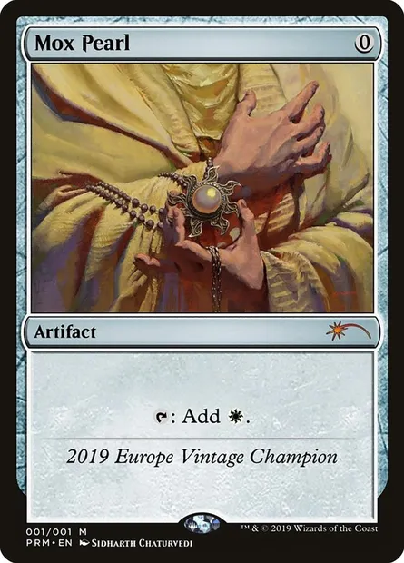 Mox Pearl, carte Magic OVNT 2019 — extension Vintage Championship