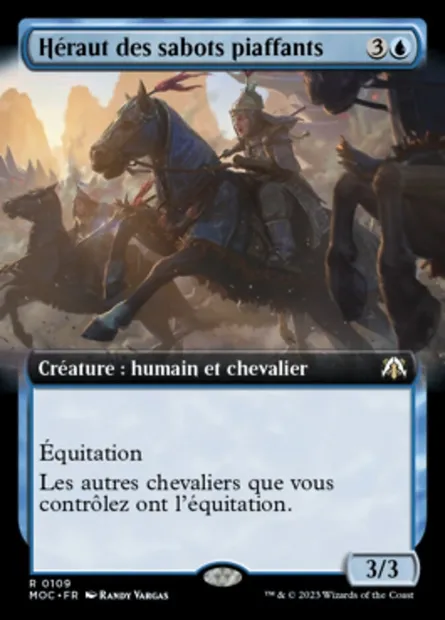 Héraut des sabots piaffants, carte Magic MOC 109 — extension March of the Machine Commander
