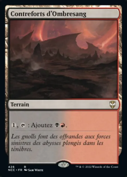Contreforts d'Ombresang, carte Magic NCC 426 — extension New Capenna Commander