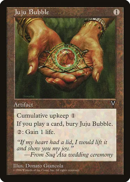 Bulle juju, carte Magic VIS 147 — extension Visions