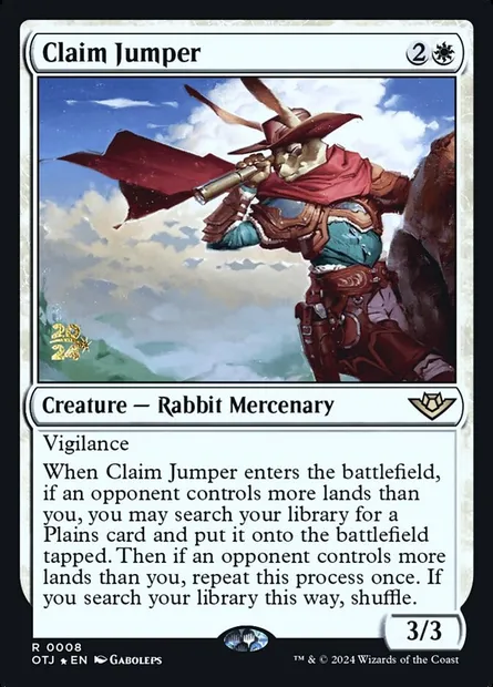 Claim Jumper, Magic card POTJ 8s — Outlaws of Thunder Junction Promos set