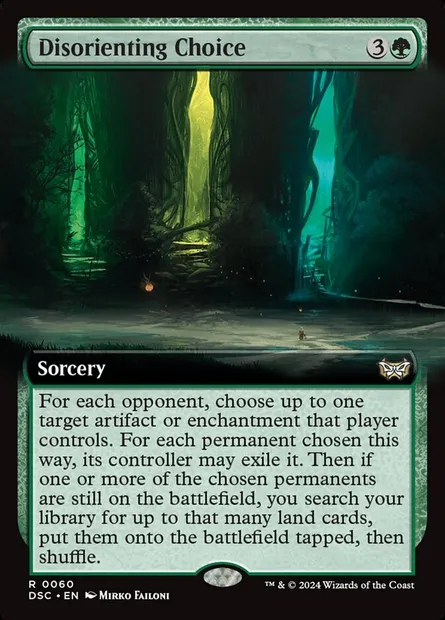 Disorienting Choice, Magic card DSC 60 — Duskmourn: House of Horror Commander set
