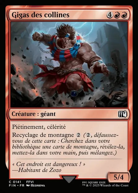 Gigas des collines, carte Magic FIN 141 — extension Final Fantasy